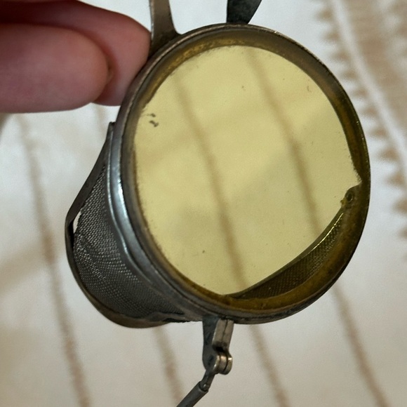 Vintage Wilson Goggles Yellow lens Metal Frame Side Mesh Steampunk Motorcycle - Picture 6 of 9